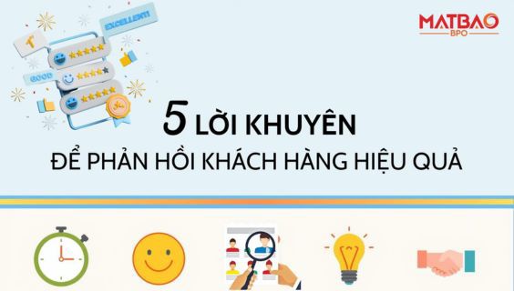 [CUSTOMER CARE] – 5 LỜI KHUYÊN ĐỂ PHẢN HỒI KHÁCH HÀNG HIỆU QUẢ